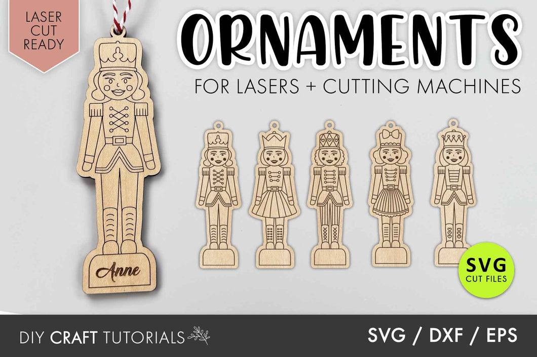 Female Nutcracker Ornament SVG