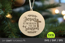 Load image into Gallery viewer, Religious Christmas Ornament SVG
