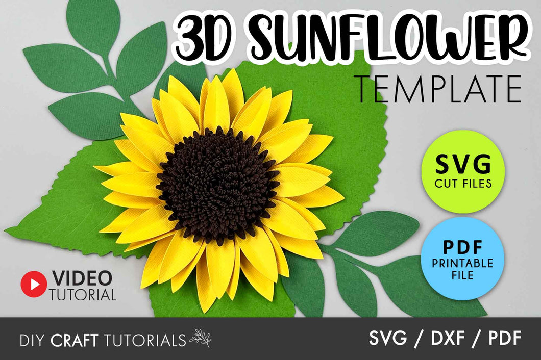 Paper Sunflower SVG