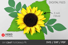 Load image into Gallery viewer, Paper Sunflower SVG
