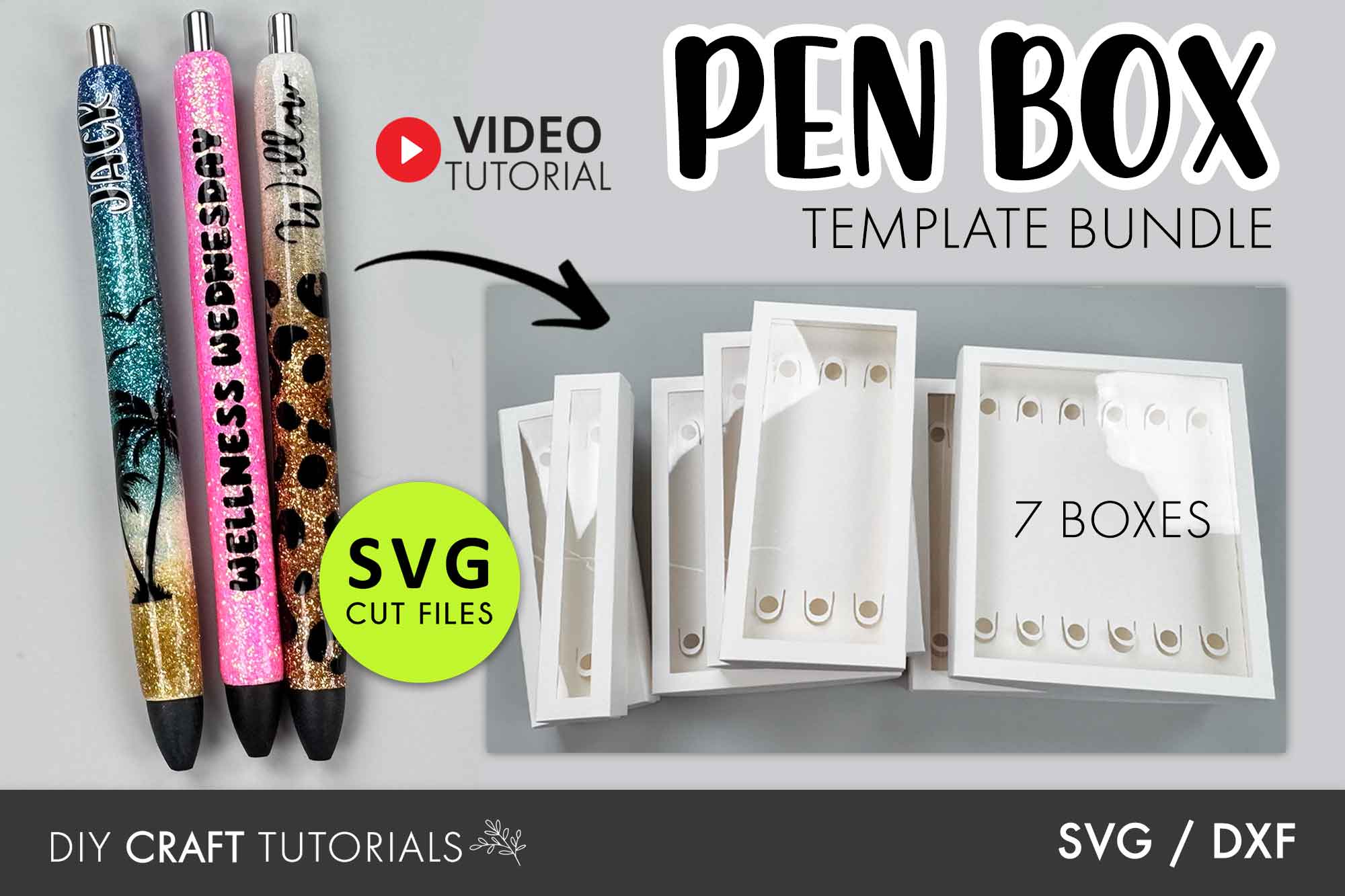 Pen Box Router Template Pen Box SVG Bundle – DIY Craft Tutorials