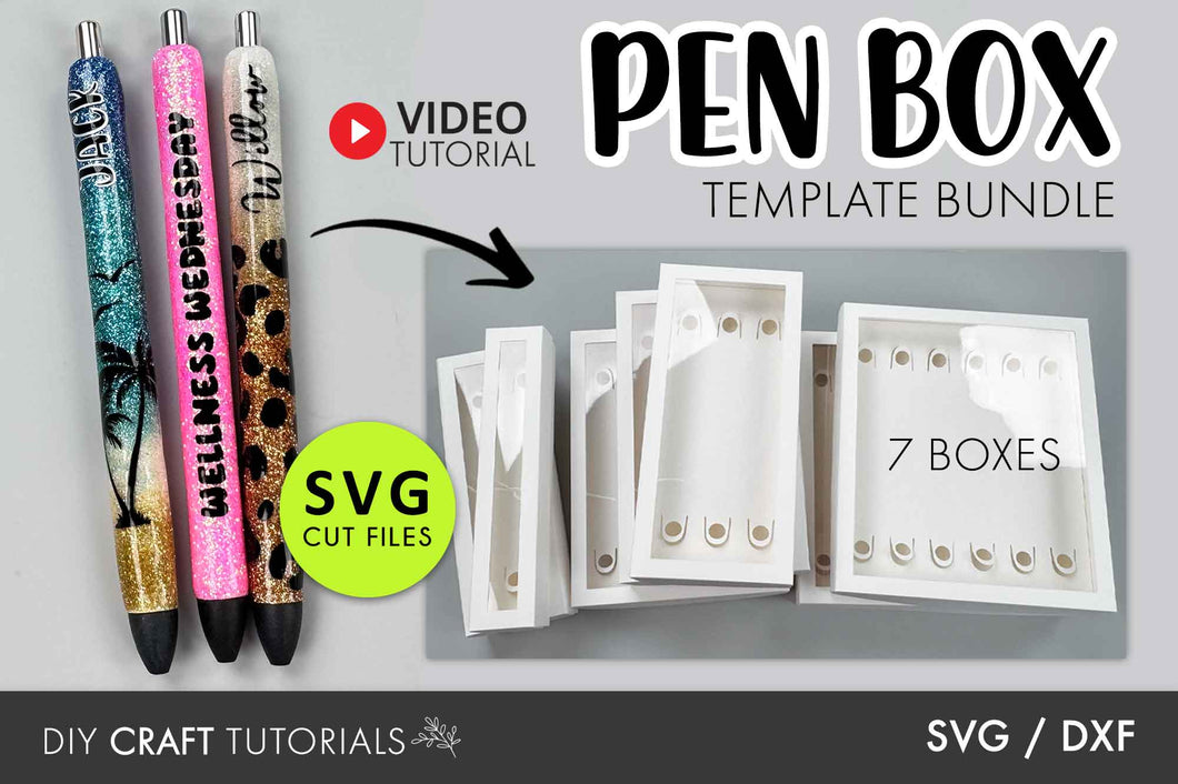 Pen Box SVG Bundle