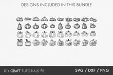 Load image into Gallery viewer, Pumpkin SVG Bundle
