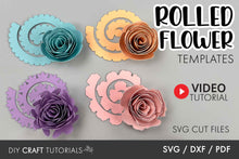 Load image into Gallery viewer, Rolled Flower SVG - Set 5
