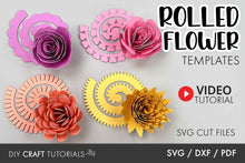 Load image into Gallery viewer, Rolled Flower SVG - Set 6
