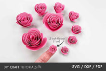 Load image into Gallery viewer, Rolled Flower SVG Bundle - 10 Sizes
