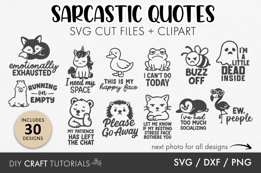 Sarcastic Quotes SVG