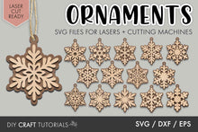 Load image into Gallery viewer, Snowflake Ornament SVG
