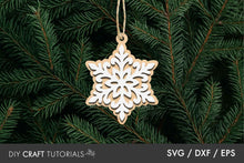 Load image into Gallery viewer, Snowflake Ornament SVG
