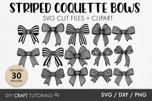 Load image into Gallery viewer, Striped Bow SVG

