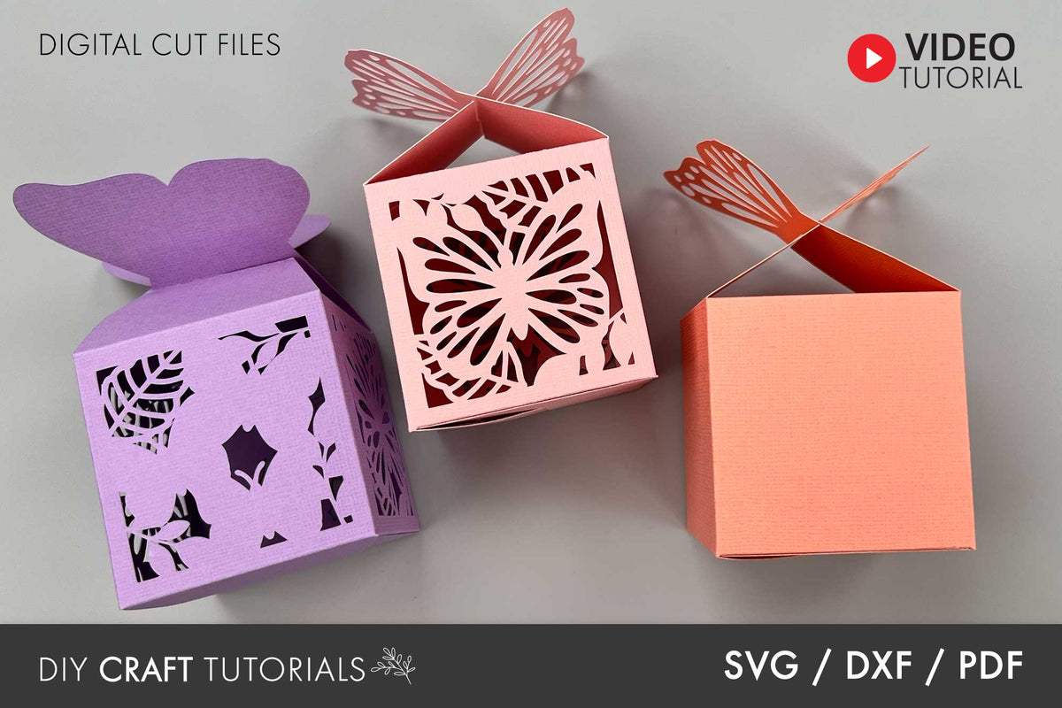 Butterfly Favor Box Svg Diy Craft Tutorials Butterfly Favor Box Svg Diy Craft Tutorials