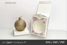 Load image into Gallery viewer, 2.75&quot; Christmas Ornament Gift Box SVG
