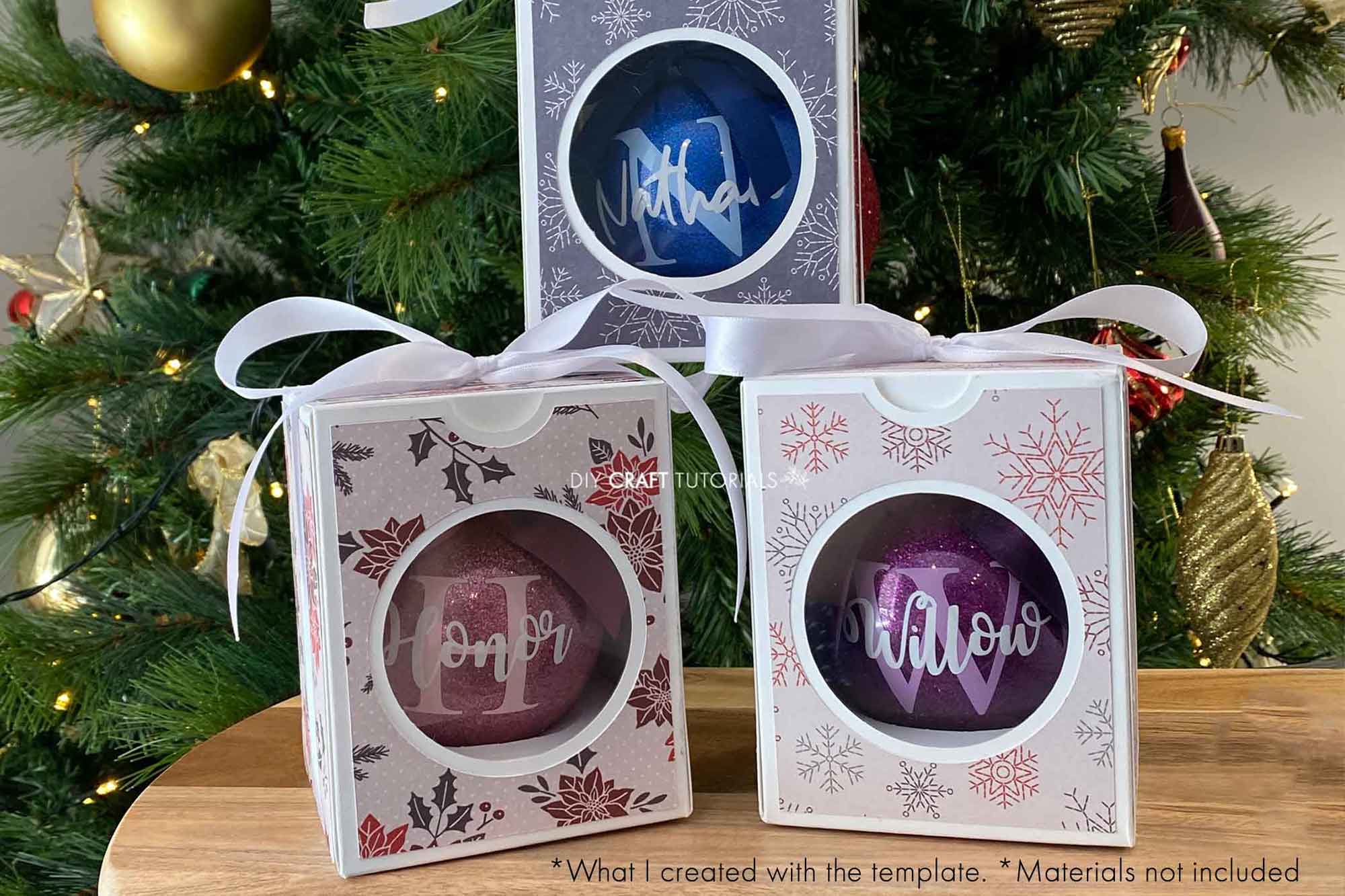 2.75 Christmas Ornament Gift Box SVG – DIY Craft Tutorials