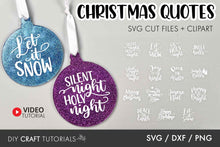 Load image into Gallery viewer, Christmas Quotes SVG
