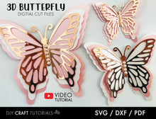 Load image into Gallery viewer, SVG Bundle - Butterflies, Bees, Flowers and Leaves
