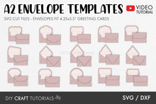 Load image into Gallery viewer, A2 Envelope Templates - 4.375 x 5.75 in
