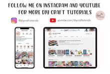 Load image into Gallery viewer, Follow me on Instagram and Youtube for more DIY Craft Tutorials. Search for DIY Craft Tutorials.
