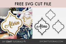 Load image into Gallery viewer, Arabesque Gift Tag - Freebie SVG
