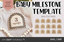 Load image into Gallery viewer, Baby Milestone SVG - Rattan Arch
