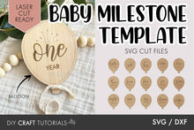 Load image into Gallery viewer, Balloon Baby Milestone SVG
