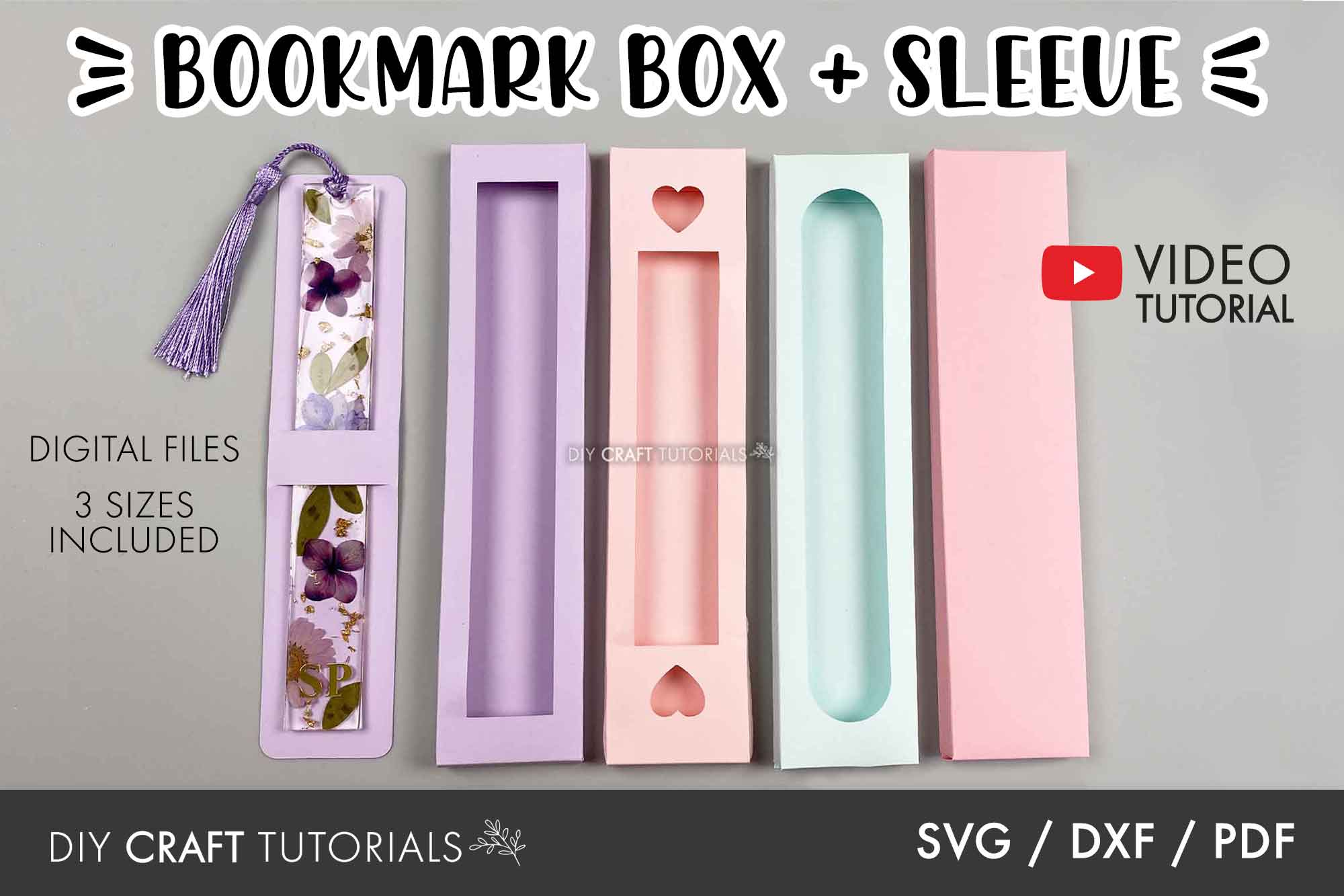 Bookmark Box SVG – DIY Craft Tutorials