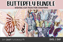 Load image into Gallery viewer, SVG Bundle - Butterflies, Bees, Flowers and Leaves
