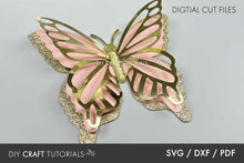 Load image into Gallery viewer, Layered Butterfly Template
