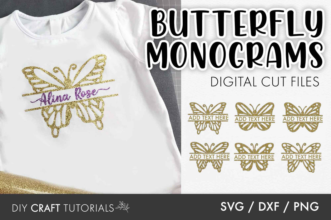 Butterfly Monogram SVG