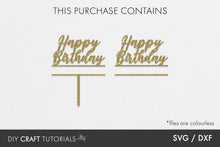 Load image into Gallery viewer, Birthday Cake Topper SVG - 4
