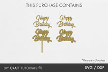 Load image into Gallery viewer, Birthday Cake Topper SVG - 2
