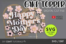 Load image into Gallery viewer, Retro Mother&#39;s Day Cake Topper

