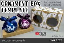 Load image into Gallery viewer, Double Ornament Box SVG Bundle - 6 Sizes
