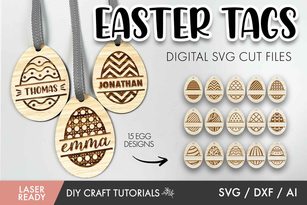 Easter Egg Tag SVG