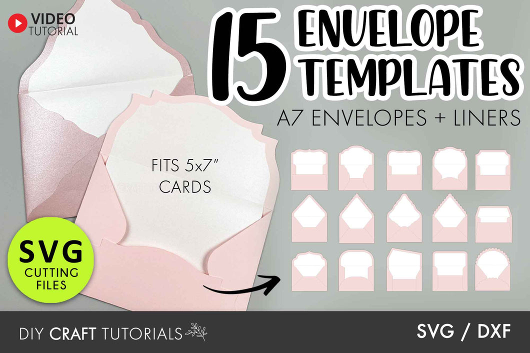 A7 Envelope Templates - 5.25 x 7.25 in