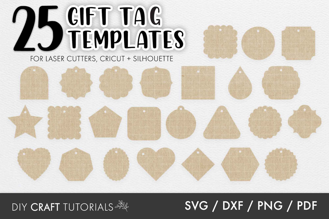 Small Gift Tag SVG Template