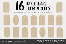 Load image into Gallery viewer, Gift Tags SVG Template
