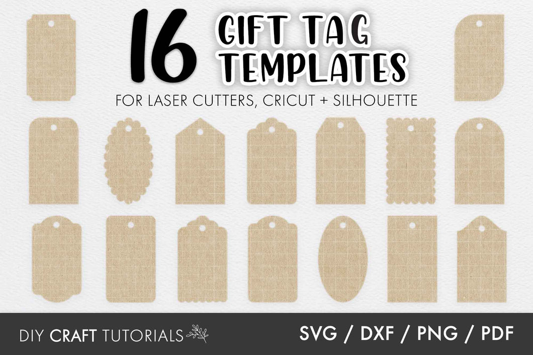 Gift Tags SVG Template