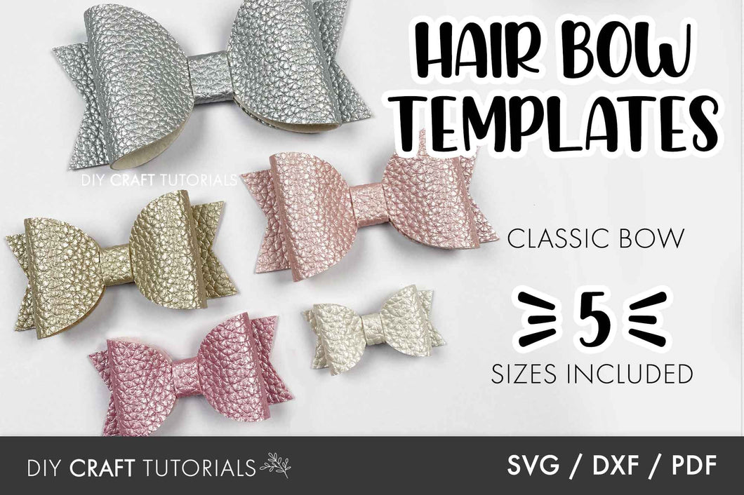 Hair Bow Template - Classic Bow – DIY Craft Tutorials hair-bow-template-classic-bow-diy-craft-tutorials