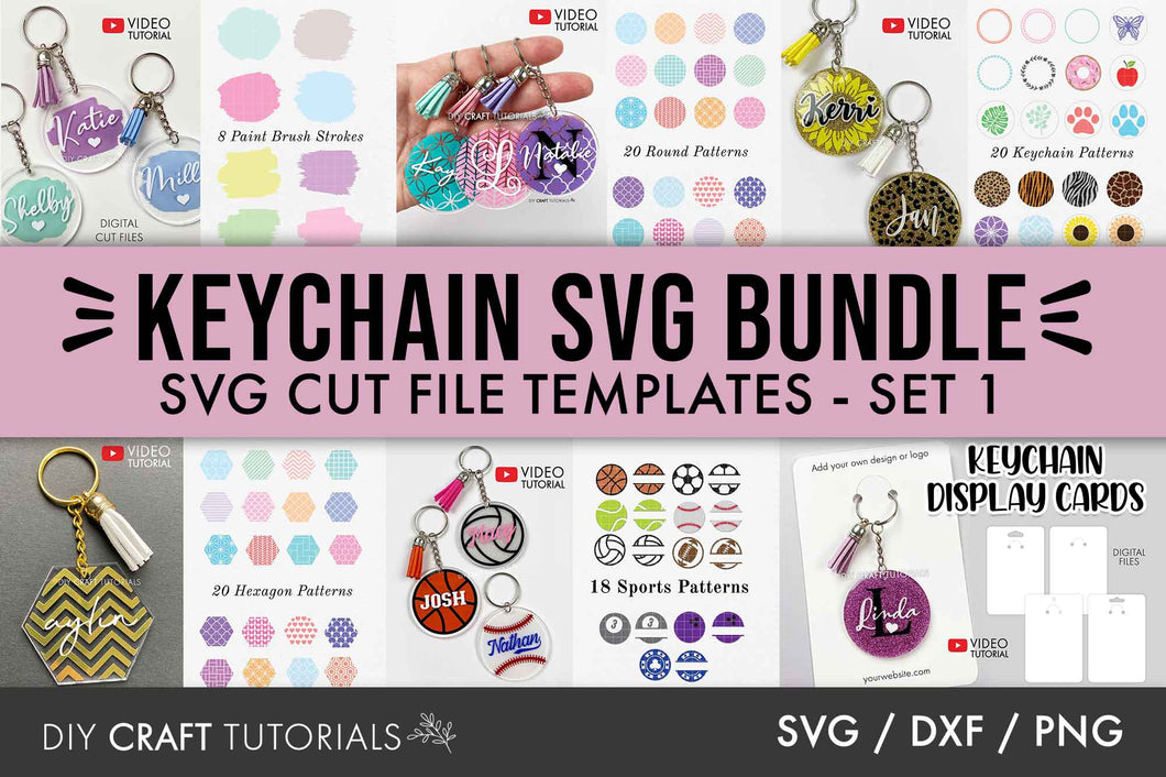 Keychain SVG Bundle - Set 1