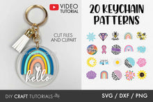 Load image into Gallery viewer, Cute Keychain Pattern SVG
