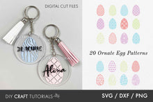 Load image into Gallery viewer, Easter Egg SVG Keychain
