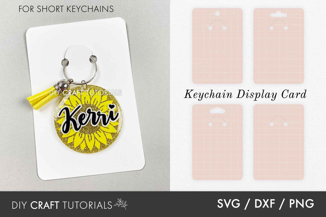 Keychain Display Card SVG - Set 2