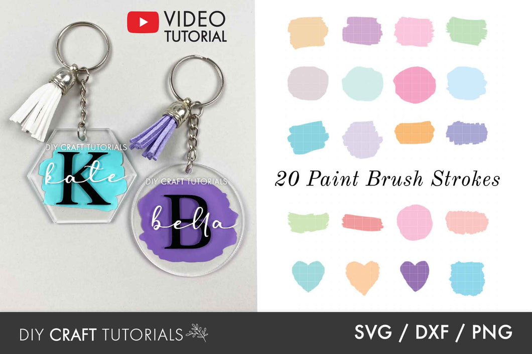 Paint Brush Stroke SVG - Set 2