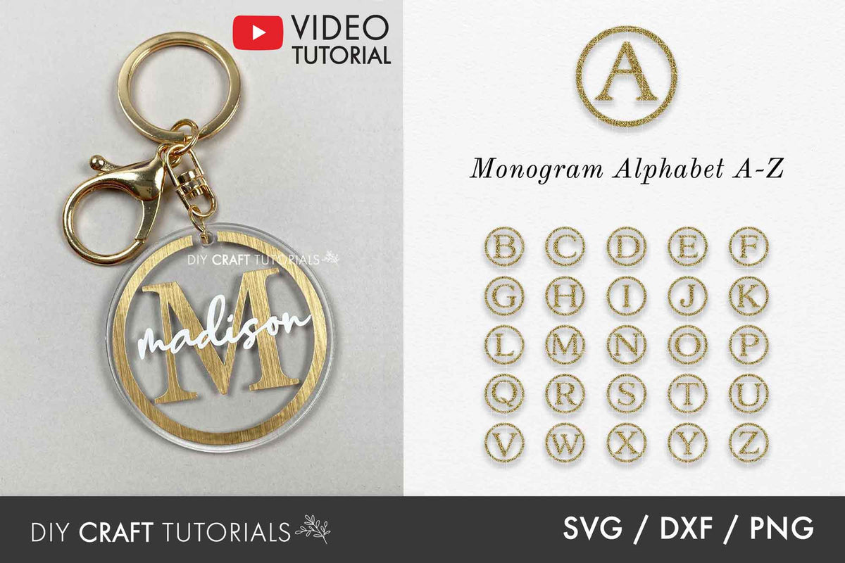 Monogram SVG – DIY Craft Tutorials