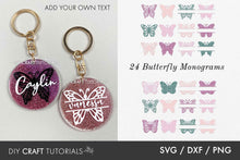 Load image into Gallery viewer, Butterfly SVG Keychain
