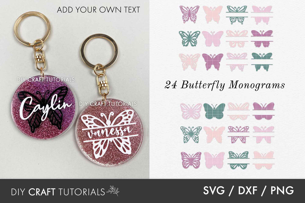 Butterfly SVG Keychain