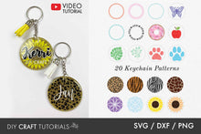 Load image into Gallery viewer, Keychain Pattern SVG
