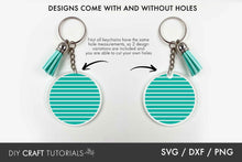 Load image into Gallery viewer, Circle Frame Keychain SVG
