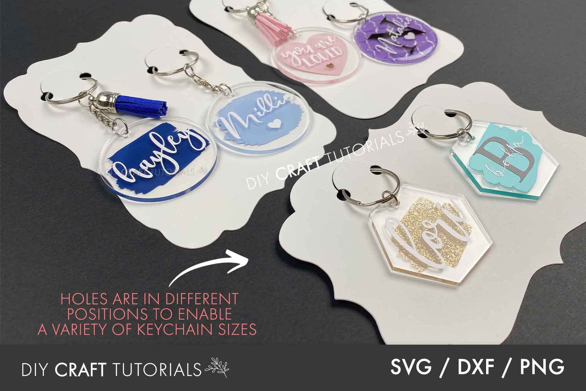 Ornate Double Keychain Display Card SVG – DIY Craft Tutorials