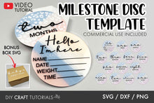Load image into Gallery viewer, Leopard Print Baby Milestone SVG
